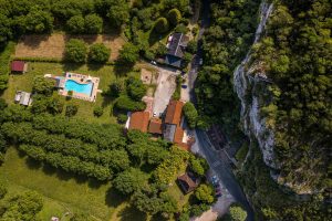 Domaine de Lacave vue d'en haut